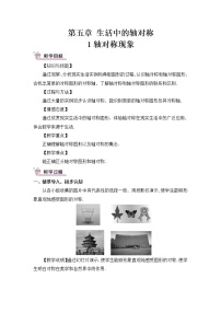 数学1 轴对称现象优秀教案