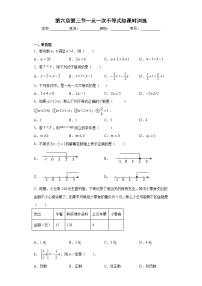 初中数学沪教版 (五四制)六年级下册6.7  一元一次不等式组精品综合训练题