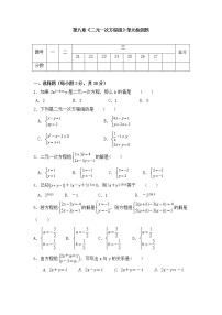 初中数学人教版七年级下册8.1 二元一次方程组练习题