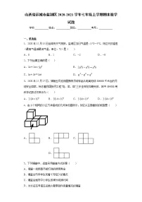 山西省运城市盐湖区2020-2021学年七年级上学期期末数学试题（word版 含答案）