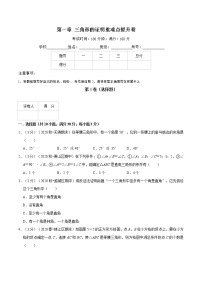 初中数学第一章 三角形的证明综合与测试练习