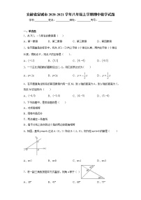 安徽省宣城市2020-2021学年八年级上学期期中数学试题（word版 含答案）