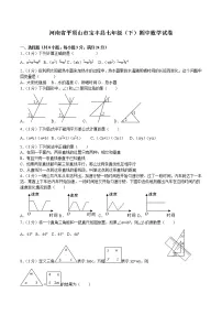 试卷 七年级(下)期中数学试卷 (6)