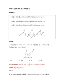 试卷 中考必会几何模型：双角平分线模型