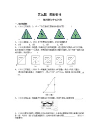 试卷 中考数学专题复习第九篇 图形变换