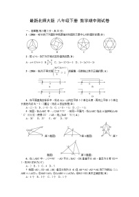 北师大版八年级数学下册期中检测题