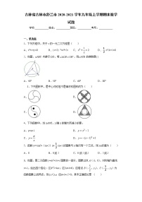 吉林省吉林市舒兰市 2020-2021学年九年级上学期 期末数学试题（含答案）