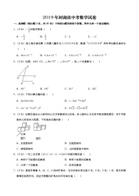 2019年河南省中考数学试题（word版，含解析）