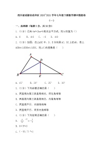 四川省成都市成华区2020-2021学年七年级下学期期中数学模拟卷（word版 含答案）