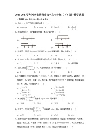 -河南省洛阳市洛宁县2020-2021学年七年级下学期期中数学试卷（word版 含答案）