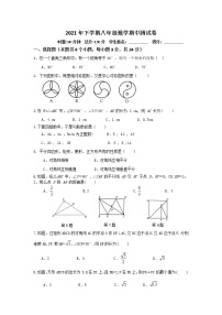 湖南省岳阳市2020-2021学年八年级下学期期中考试数学试题（无答案）