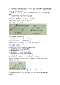 山东省聊城市东阿县2020-2021学年八年级下学期期中考试数学试题（word版含答案）