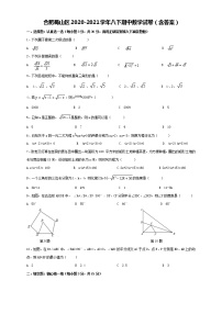 安徽省合肥市蜀山区2020-2021学年八年级下学期期中数学试卷（含答案）