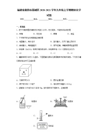 福建省莆田市荔城区2020-2021学年九年级上学期期末化学试题（word版 含答案）