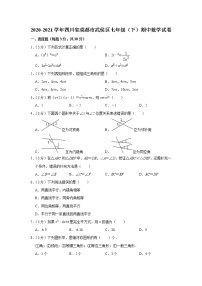 _四川省成都市武侯区2020-2021学年七年级下学期期中数学试卷（word版有答案）