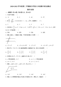 湖北省武昌区2020-2021学年七年级下学期部分学校期中联合测试数学试题（word版 含答案）