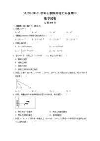 四川省成都市大邑县2020-2021学年七年级下学期期中数学试题（word版 含答案）