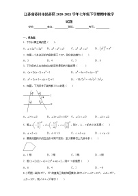 江苏省苏州市姑苏区2020-2021学年七年级下学期期中数学试题（word版 含答案）