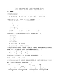 2021年北师大版数学七年级下册期末复习试卷一（含答案）