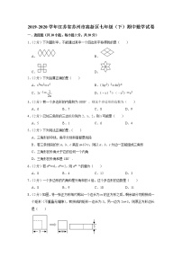 2019-2020学年江苏省苏州市高新区七年级（下）期中数学试卷