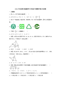 2021年北师大版数学八年级下册期中复习试卷五（含答案）