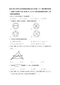 2020-2021学年山东省青岛市崂山区八年级（下）期中数学试卷