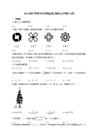 2021届中考数学仿真模拟卷 湖南长沙地区专用