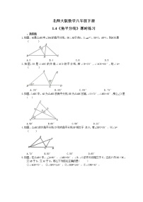 北师大版八年级下册4 角平分线课后复习题