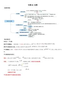 2021年中考数学一轮复习精讲专题04：实数