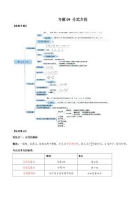 2021年中考数学一轮复习精讲专题09：分式方程