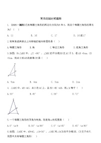 2021学年3 简单的轴对称图形课堂检测