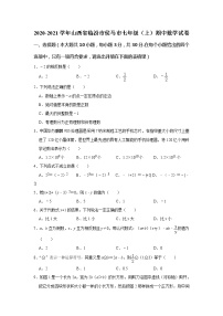 山西省临汾市侯马市2020-2021学年七年级上学期期中考试 数学试卷  解析版