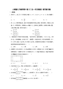 初中数学第八章 二元一次方程组综合与测试随堂练习题