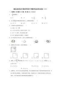 2021年湖北省武汉外国语学校中考数学适应性试卷附答案