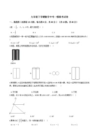 浙江省瑞安六校2021届九年级下学期数学中考一模联考试卷附答案