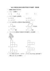 2021年黑龙江省哈尔滨市平房区中考数学一模试卷