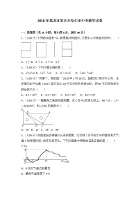 2018年齐齐哈尔市中考数学试卷含答案解析(Word版)