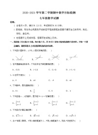 广东省韶关市新丰县2020-2021学年七年级下学期期中教学目标检测数学试题（word版 含答案）