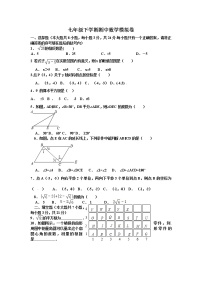 福建省福州市罗源县2020-2021学年七年级下学期期中模拟卷数学试题（word版 含答案）