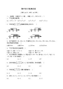 2020-2021学年京改版数学七年级下册期中复习检测试卷