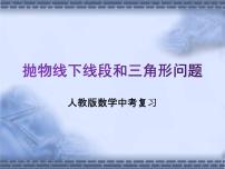 人教版数学中考复习专题《抛物线下线段和三角形问题》精品教学课件ppt优秀课件