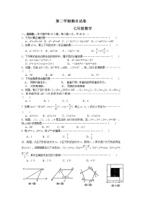 苏教版七年级下册数学期末测试卷及答案 (2)