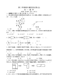 苏科版七年级下册数学期末模拟测试卷(2) 初一数学