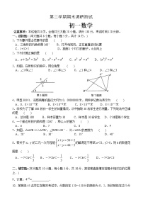 苏教版七年级下册数学期末调研测试 初一数学