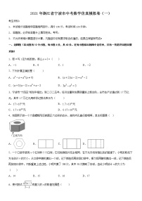 2021年浙江省宁波市中考数学仿真模拟卷（一）