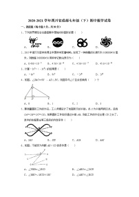 四川省成都市2020-2021学年七年级下学期期中考试数学试卷