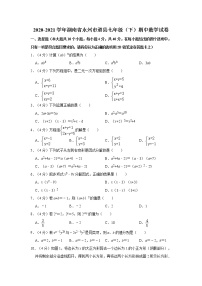 2020-2021学年湖南省永州市道县七年级（下）期中数学试卷