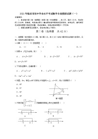 2021年山东省临沂市初中学业水平考试数学全真模拟试题（一）