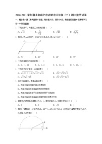 湖北省咸宁市赤壁市2020-2021学年八年级下学期期中数学试卷