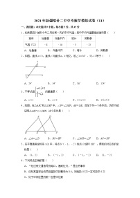 2021年新疆喀什二中中考数学模拟试卷（11）